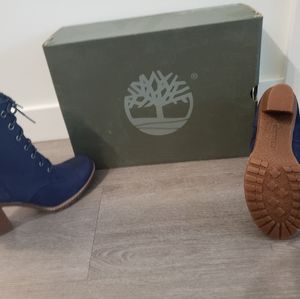 Blue Timberlands Boots